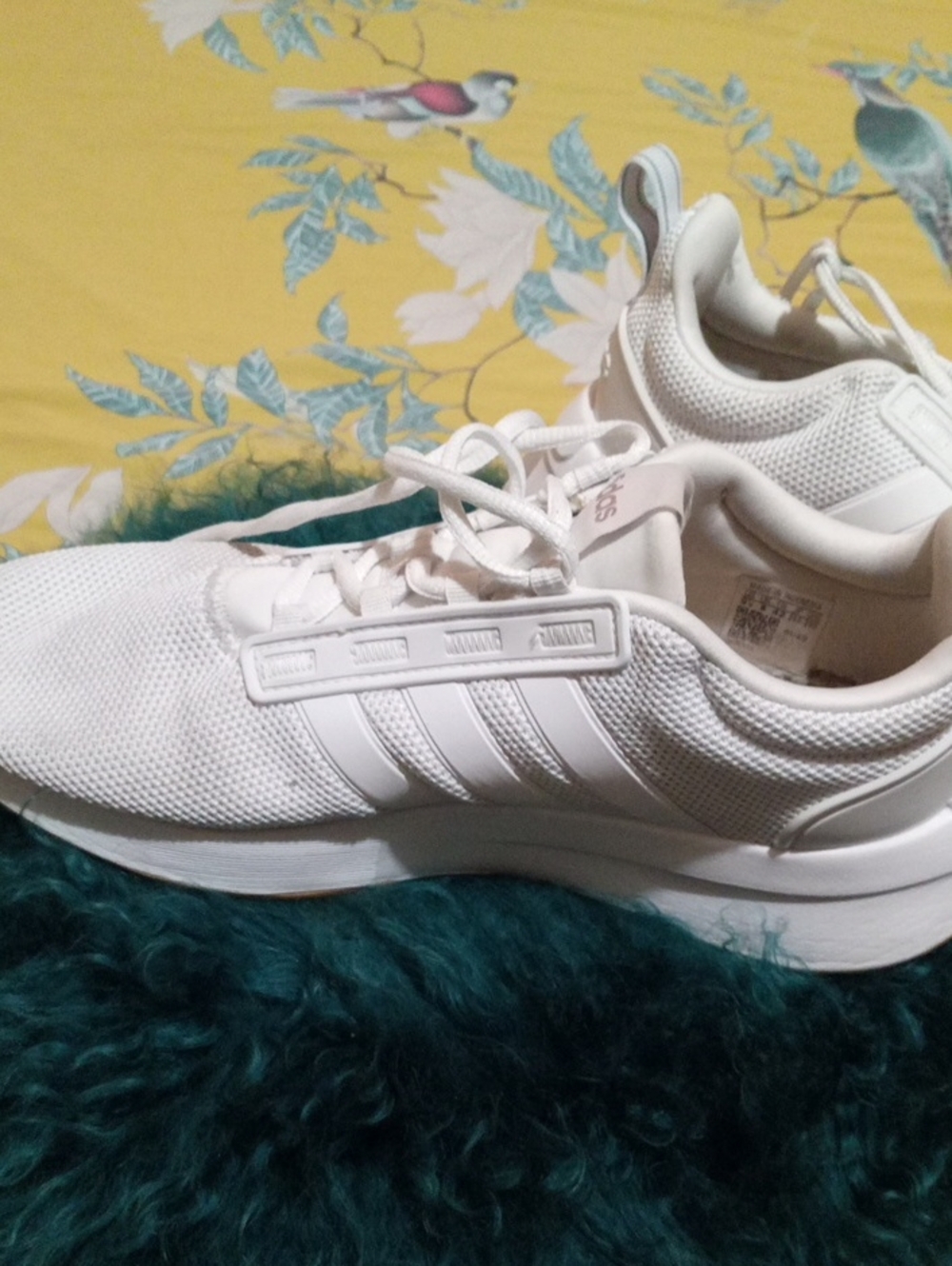 adidas White Women's Mesh Runner Sneakers